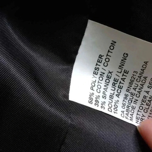 Tristan Black Satin Cropped Blazer - Picture 5 of 6